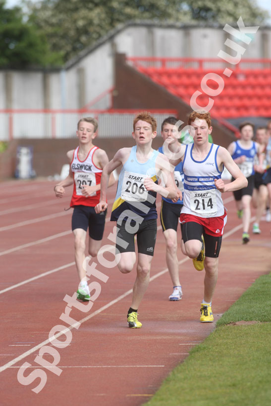 206 Thomas Goulding and 214 Liam Emmett (South Shields), 2011 North East Champs, Gateshead